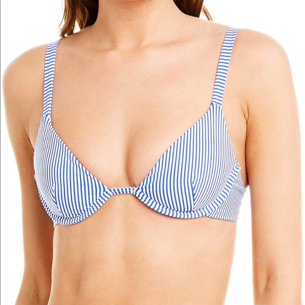 Onia Anna Bikini Top in Dazzling Blue
